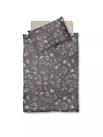 FLEURESSE | Satin Bettwäsche MODERN GARDEN 70x90cm/140x200cm Malve | 